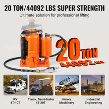 20 Ton Hydraulic Long Ram 40000 lbs Capacity with Single Piston Pump and Clevis for Garage & Shop
