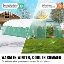 29.53x9.84x6.6 Ft Green Galvanized Frame PE Cover Walk-in Tunnel Greenhouse HS-F039