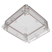 Top Clear Bottom Clear Enclosures 2.80 in / 70 mm Boxes And Cases RBF66P06C28C