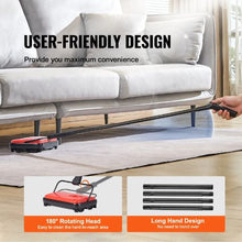 6.7 Inch Carpet Sweeper Manual Floor Sweeper with for Home Office Carpets Pet Hair Dust