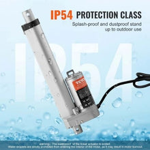 12V Linear Actuator 6-Inch 220 LBS (1000N) 0.55 in/s IP54 Mounting Bracket