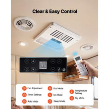 15000 BTU Ducted RV Air Conditioner with Heat Pump 120V Rooftop AC Variable Speed, Remote & ADB Control (White)