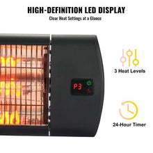 1500W Infrared Heater With Remote Control for Porch Dining Room Studio