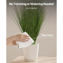 27" Faux Onion Grass Artificial Greenery Shrubs 8-Pack Premium PVC Plants for Home Garden Office & Outdoor Décor Green (Pack Of 8)