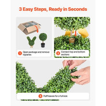 36 In Artificial Topiary Bunny-Shape Boxwood Ball for Outdoor &Indoor