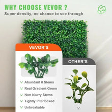 20x20 - Inch Artificial Boxwood Panels for Outdoor Indoor Garden Fence Backyard