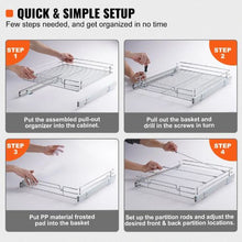 14W×21D×3.15H inches Heavy Duty Slide Out Pantry Shelves Steel Roll Out Drawers Sliding for Kitchen LX-C9262B