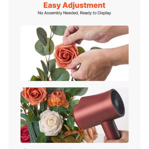 Orange Floral Centerpieces Freestanding Flower Arrangements for Wedding JN-PJ-01 (Pack of 4)