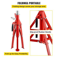 24 - 42 Inch Pipe Chain Vise with Tripod Stand for Plumbing and Pipe Work 1107B V