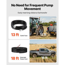 12V DC 20 GPM Fuel Transfer Pump with Manual Nozzle & Hose for Diesel Gasoline Kerosene & Biodiesel
