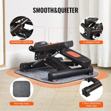Mini Stair Stepper – Hydraulic Fitness Twist Stepper with Resistance Bands Full Body Cardio Equipment LCD Monitor 330LBS Capacity