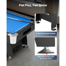 7ft Billiards Table with Adjustable Feet – Stable Design for Family Use Recreation Room