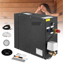 7.5KW Steam Bath Generator Home Sauna Steam Kit with Auto Drain (Black)