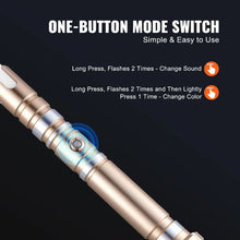 RGB Light-Up Sword for Kids & Adults – 12 Colors, FX Sound, Gold
