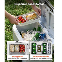 17 Qt Portable Hard Cooler Leak-Resistant 48-Hour Ice Retention Insulated Ice Chest with Heavy-Duty Handle