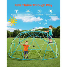 10FT Geometric Dome Climber for Kids 1000LBS Capacity Octopus Net & 2 Basketballs Easy Assembly Outdoor Playground Toy for Boys & Girls