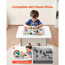 4-in-1 Kids Activity Table with 2 Chairs Double-Sided Play Table Storage for kids