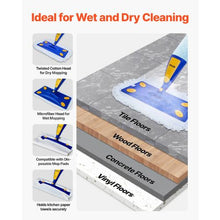 3-in-1 Spray Mop for Dry & Wet Cleaning with Microfiber Pads & Refillable Tank