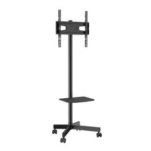 Mobile TV Stand for 23-60" TVs, Height Adjustable Portable Cart with Wheels Fits Screen Size: 58.4-152.4 cm