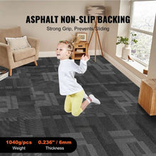 24 x 24 Reusable Carpet Tiles with Padding – Soft Padded Carpet Squares for Easy DIY Installation in Bedroom & Living Room (24pcs)