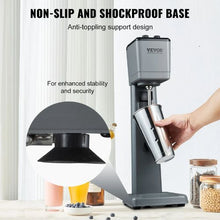 375W Milkshake Machine with 3-Speed Mixer 820ml Stainless Steel Cup for Commercial Use