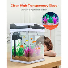 2-Gallon Smart Glass Aquarium with 7-Color LED Lighting