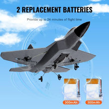 25 cm Channel Remote Control Airplane with 2 Batteries for Adults Kids Beginners Boys