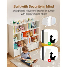 Wooden Toy Storage Organizer with 4 Drawers for Kids Room, Nursery, Living Room – (White)