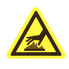 Hot Surface Adh Vinyl ISO Warning Label WL36Y