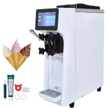 Countertop Soft Serve Ice Cream Maker 1000W Auto Clean
