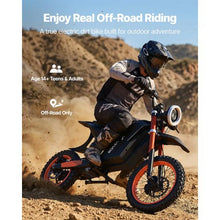 2000W Electric Dirt Bike 31 MPH Off-Road Dual Suspension Hydraulic Brakes for  Age 14+
