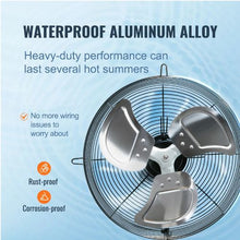 16-Inch Shutter Exhaust Fan 2000 CFM Aluminum Wall-Mount Fan with AC Motor for Greenhouses Garages & Sheds