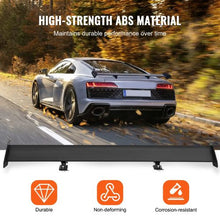 GT Wing Car Spoiler 43.3" Single Deck Adjustable Aluminum Rear Wing (Racing Black)