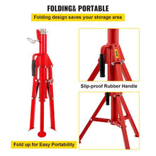 28 - 52 In V Head Pipe Stand Adjustable Height Pipe Jack Stands Folding for Pipe 1107S V