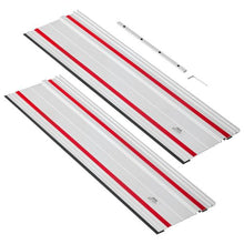 55-Inch Track Saw Guide Rail Kit 2 Aluminum Rails 1 Connector Compatible with Makita Festool & WEN