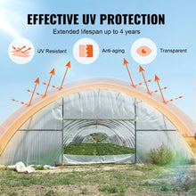 12 x 50 Inch 6 Mil Thickness Clear Greenhouse Film Polyethylene Film UV Resistant Greenhouse Plastic Sheeting Gardening YFSG1250