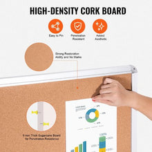 36" x 24" Aluminum Frame Enclosed Cork Board with 2 Keys for School Home Office CCB-2436