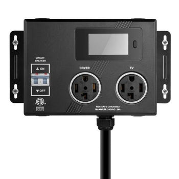 NEMA 14-30P Dual 14-30R Splitter Receptacles for Dryer and EV Charging