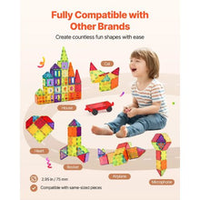 Magnetic Tiles Building Blocks Set STEM Construction Toys for Kids Ages 5+ (Pcs of 181)
