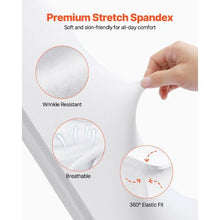 30-Pack Stretch Spandex Folding Chair Covers Universal Fit Washable (White)
