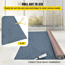 6 x 23' Gray Marine Carpet Indoor Outdoor Rugs for Patio Deck Anti-Slide TPR Water-Proof Back Cut Outdoor Marine Carpeting Easy Clean Outdoor Carpet Roll