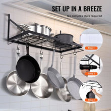 24 inch Pot and  Hanging two in one storage Rack for Ktchen BB-BGGJ01