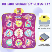 9-Button Dance Mat Electronic Play Pad with 3 Game Modes 8 Challenge Levels for 3+ Year Old Girls