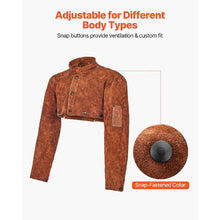 Flame Resistant Cowhide Leather Welding Cape Sleeve – Heat-Resistant Safety Gear for Welding & Blacksmithing (XL Size)