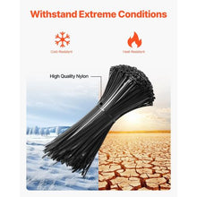 Cable Zip Ties 12-inch Cable Wire Ties 50lbs Tensile Strength 1000 Pack