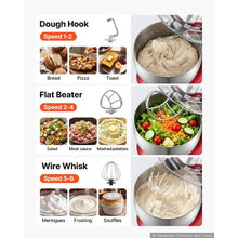 7.4 Qt 500W 6-Speed Tilt-Head Stand Mixer with Stainless Steel Bowl & 3 Attachments