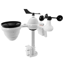 7-in-1 Wi-Fi Weather Station 7.5-Inch Color Display Solar Outdoor Sensor Temperature Humidity Wind & Rain