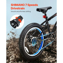 20-Inch Mountain Bike 7-Speed SHIMANO Fat Tire Dual Disc Brakes  for Trail Snow