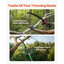 27 ft Extendable Manual Pole Saw with 65Mn Steel Blade for Tree Pruning