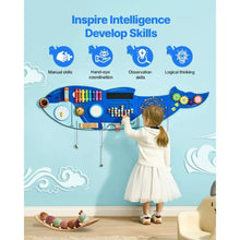 Orca Activity Wall Panel 12 Montessori Sensory Toys for Kids 3-12 Perfect for Toddler Playroom or Classroom